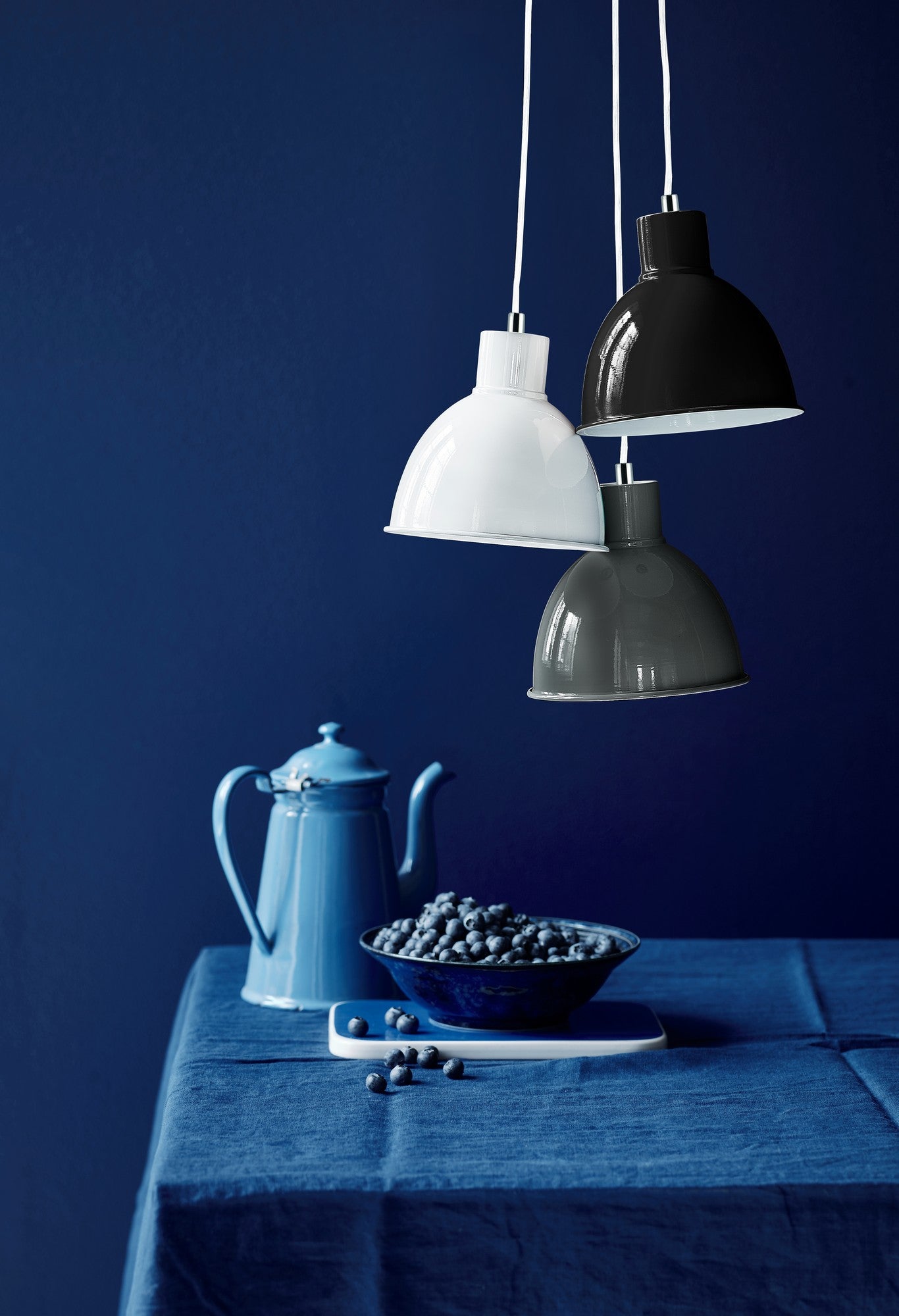 Lampa wisząca czarna z regulowaną wysokością ø21,5cm minimalistyczna Nordlux POP