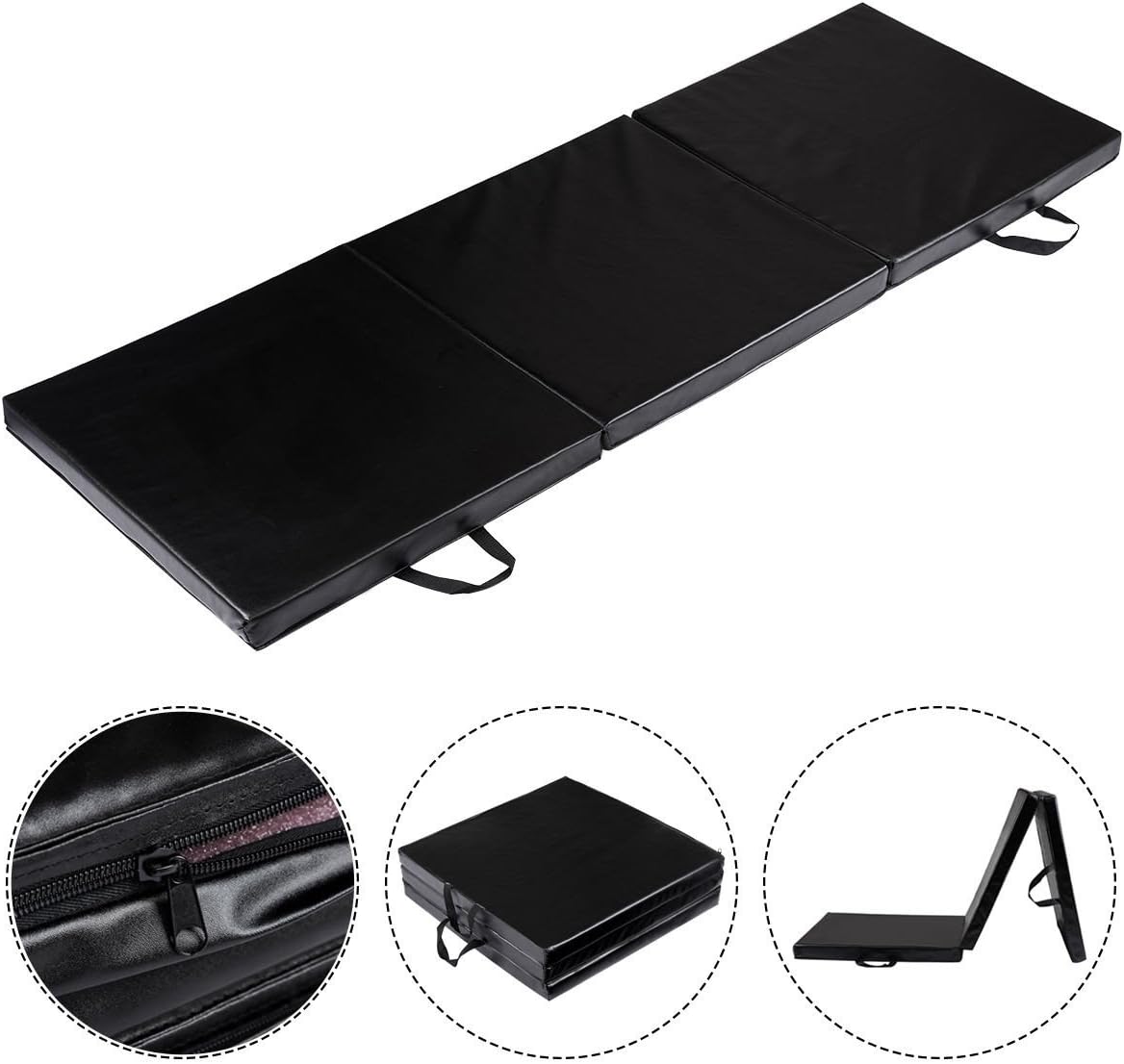 Tapis de Gymnastique Tapis de Yoga Pliant Tapis Musculation Matelas Gymnastique Pliant Portable - 4