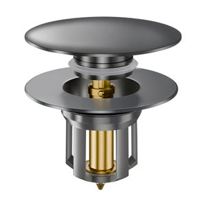 Bonde De Lavabo Universelle Pop-up 32-42mm En Cuivre – Argenté