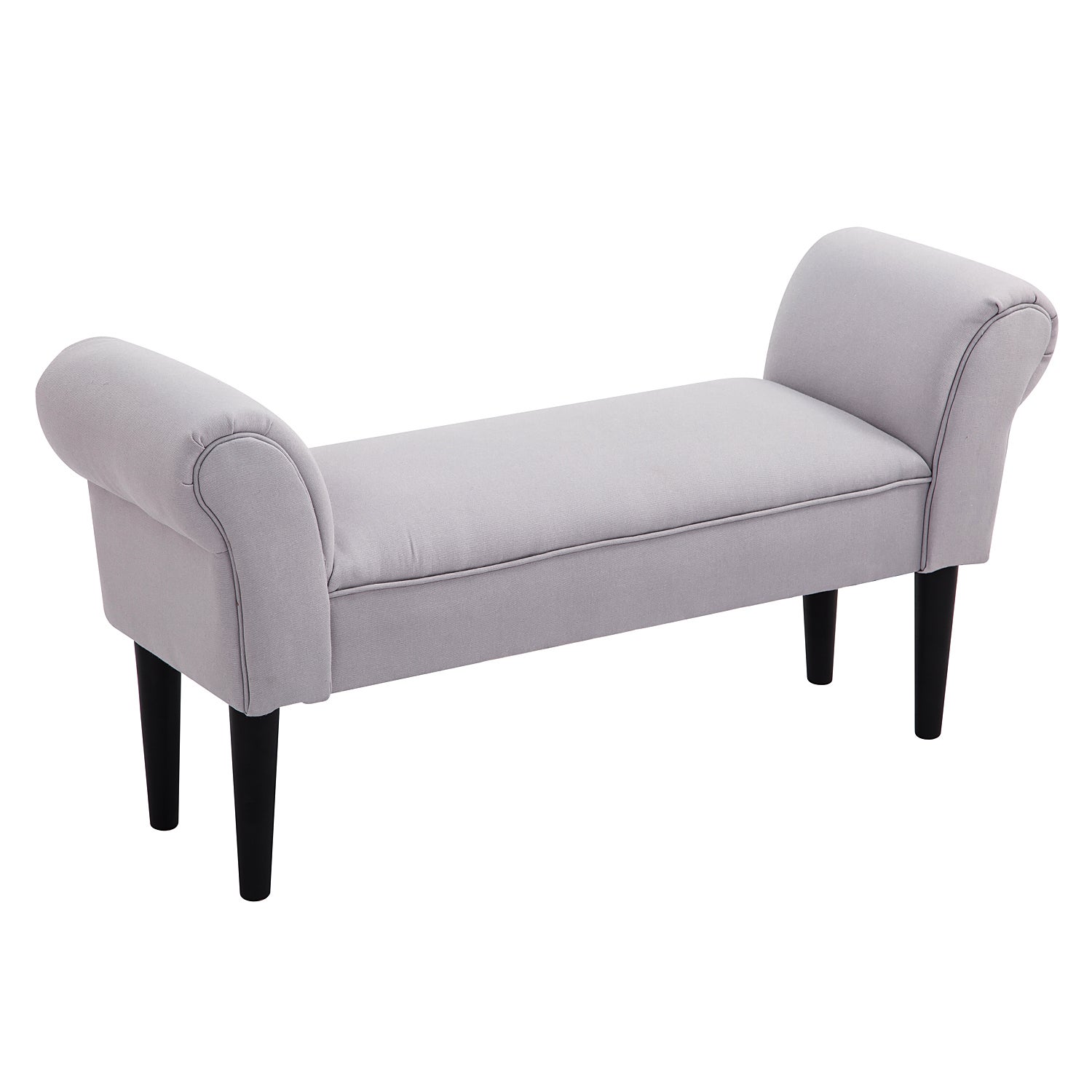 Banc capitonné avec toile, accoudoirs, banc d'entrée avec structure ...