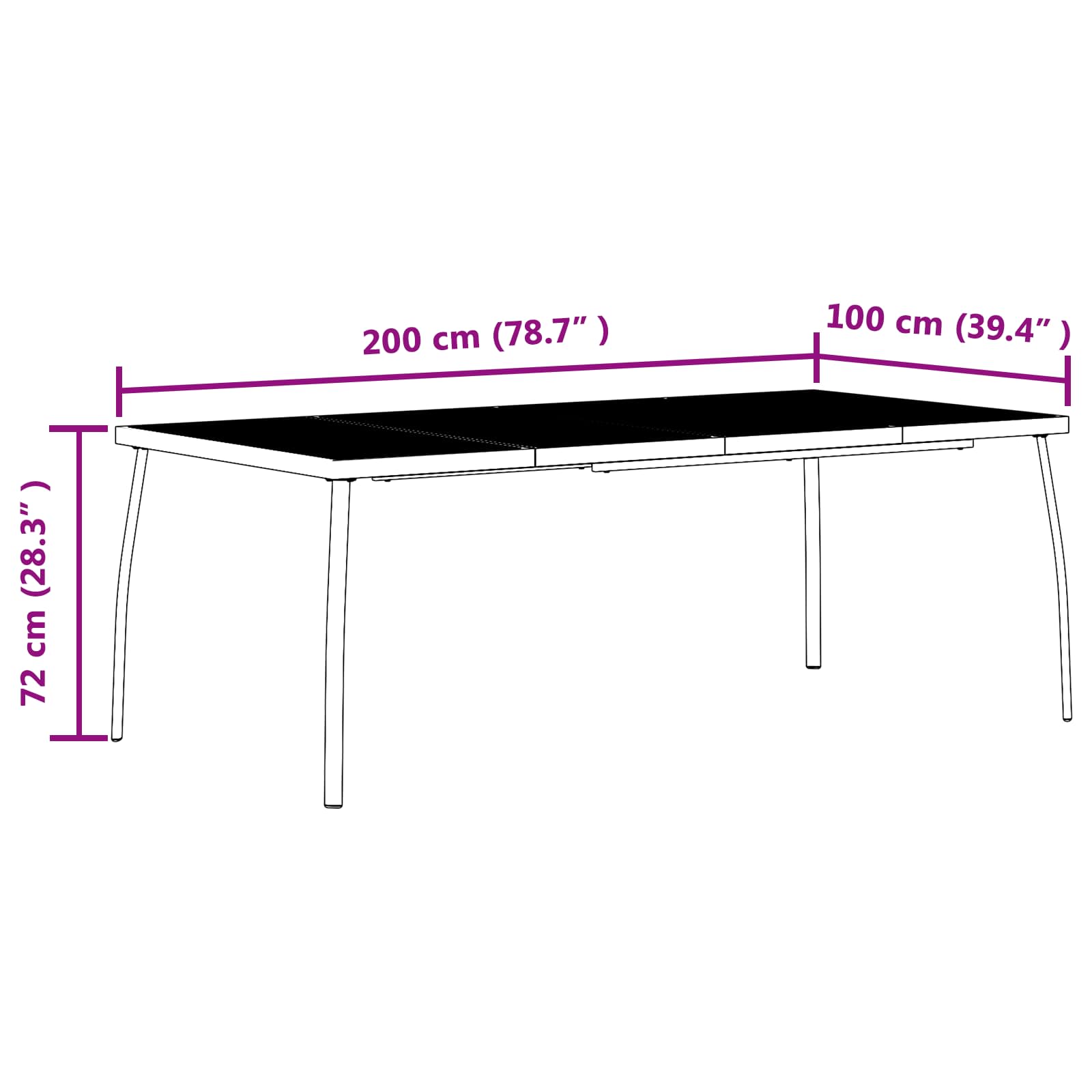 Juego de muebles de exterior 7 pcs Gris antracita vidaXL - 3