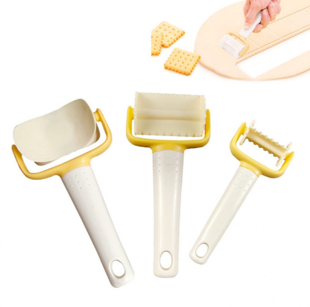 Taglierina Per Ciambelle Multifunzione In Plastica Alimentare Con Pinza, Per Dolci E Biscotti, Gialla