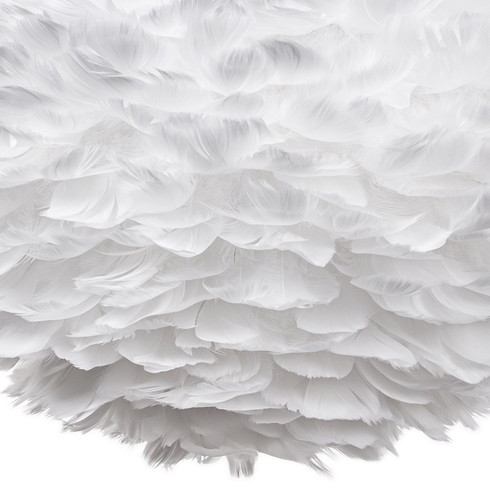 Luminaire suspendu Globe Blanc Plume Chandelier E27 pour Chambre d'enfant Salon D50 cm x H38 cm - 4