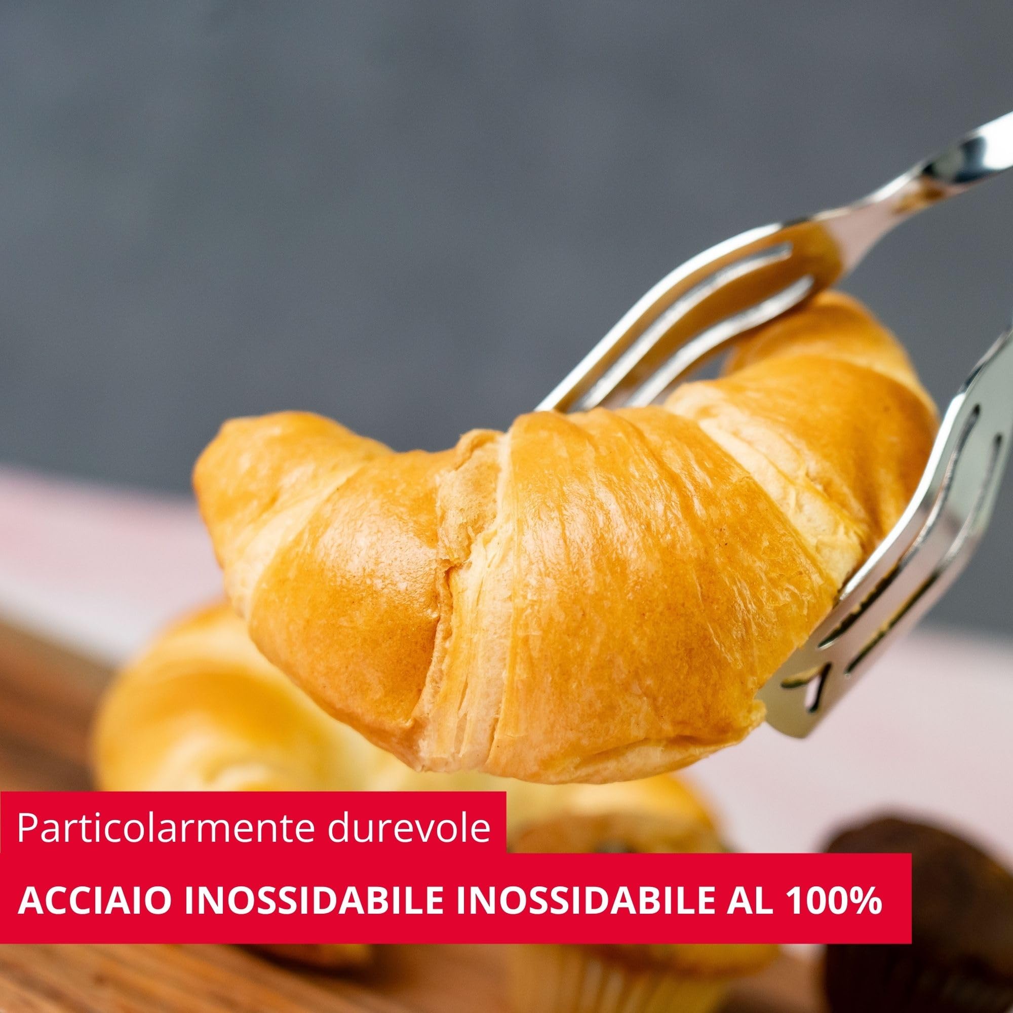 Westmark Pinze per pasticceria - Pinze versatili per servire in modo igienico prodotti da forno e altri alimenti, ideali per buffet, lunghezza 19,8 cm - 4
