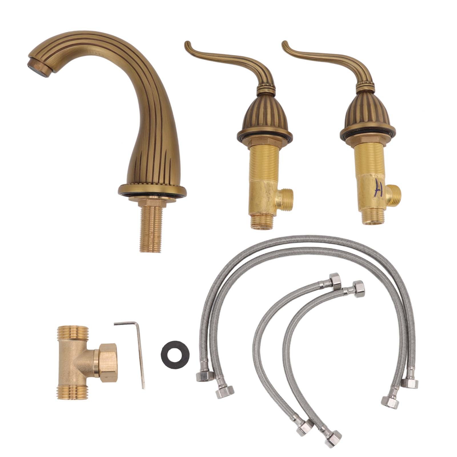 Lavabo de salle de bains robinet répandu Construction en laiton Antique ...