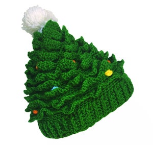 Cappelli natalizi lavorati a maglia per albero, berretto natalizio