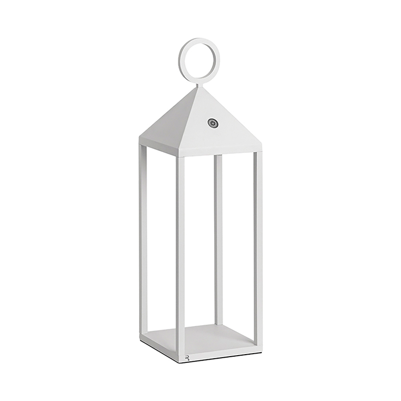 PICNIC Lampă de masă LED portabilă 2,2W IP54 2700K CRI85 47cm - Alb - Rossini Group - Design din aluminiu turnat sub presiune