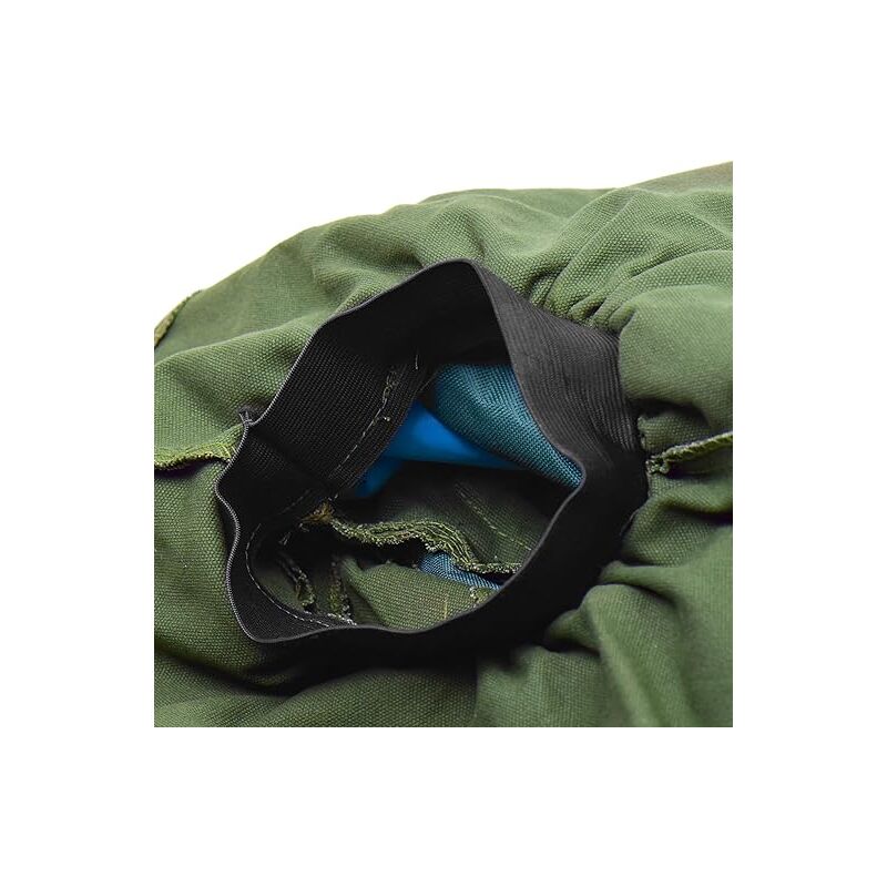Cloche de sablage écharpe de sablage housse coupe-vent anti-sablage outil anti-poussière masque toile verte + capuchon de protection - 5