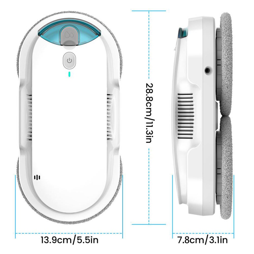 INSE Robot Lave-Vitres W1 - 3200Pa Aspiration Puissante - Pulvérisation Automatique - Télécommande - Nettoyage Intelligent Multi-Surfaces - 5