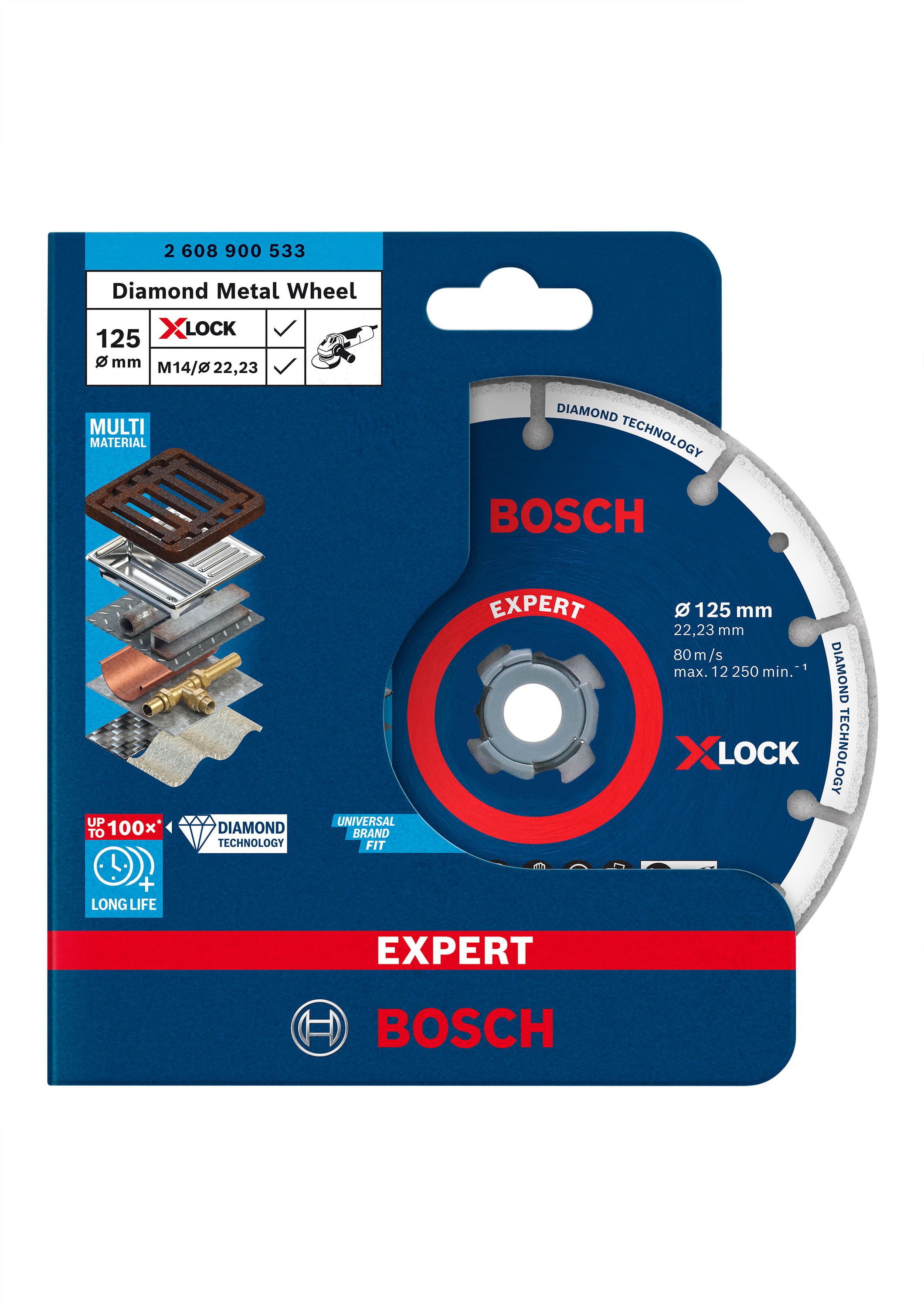 Tarcza diamentowa Bosch X-LOCK 125 mm do szlifierki długa trwałość
