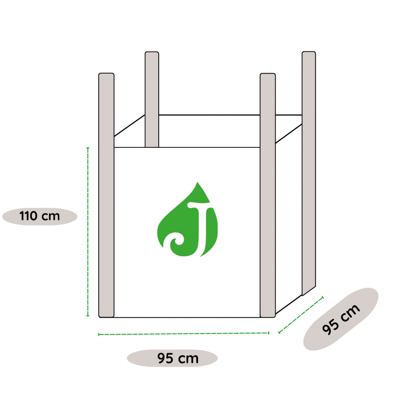 Gravier roulé calcaire beige 5/15 mm - Big Bag 1T (16 m²) - Beige - 7