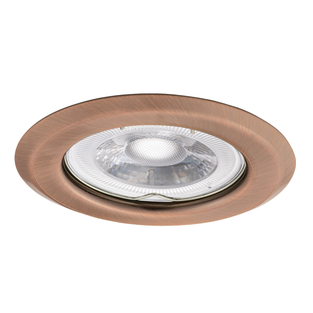 Oprawa sufitowa wpuszczana oczko Argus Ii miedź matowa 1xGX5.3 / GU10x10W okrągła IP20 wym: 3,4 x 8,2 x 8,2 cm metal Kanlux