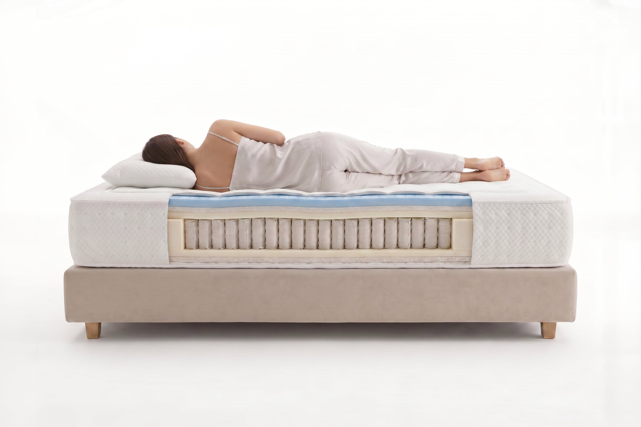 Matelas Ressorts Ensachés Royal Spring Premier - 150X200, 30cm - Moonia - 8
