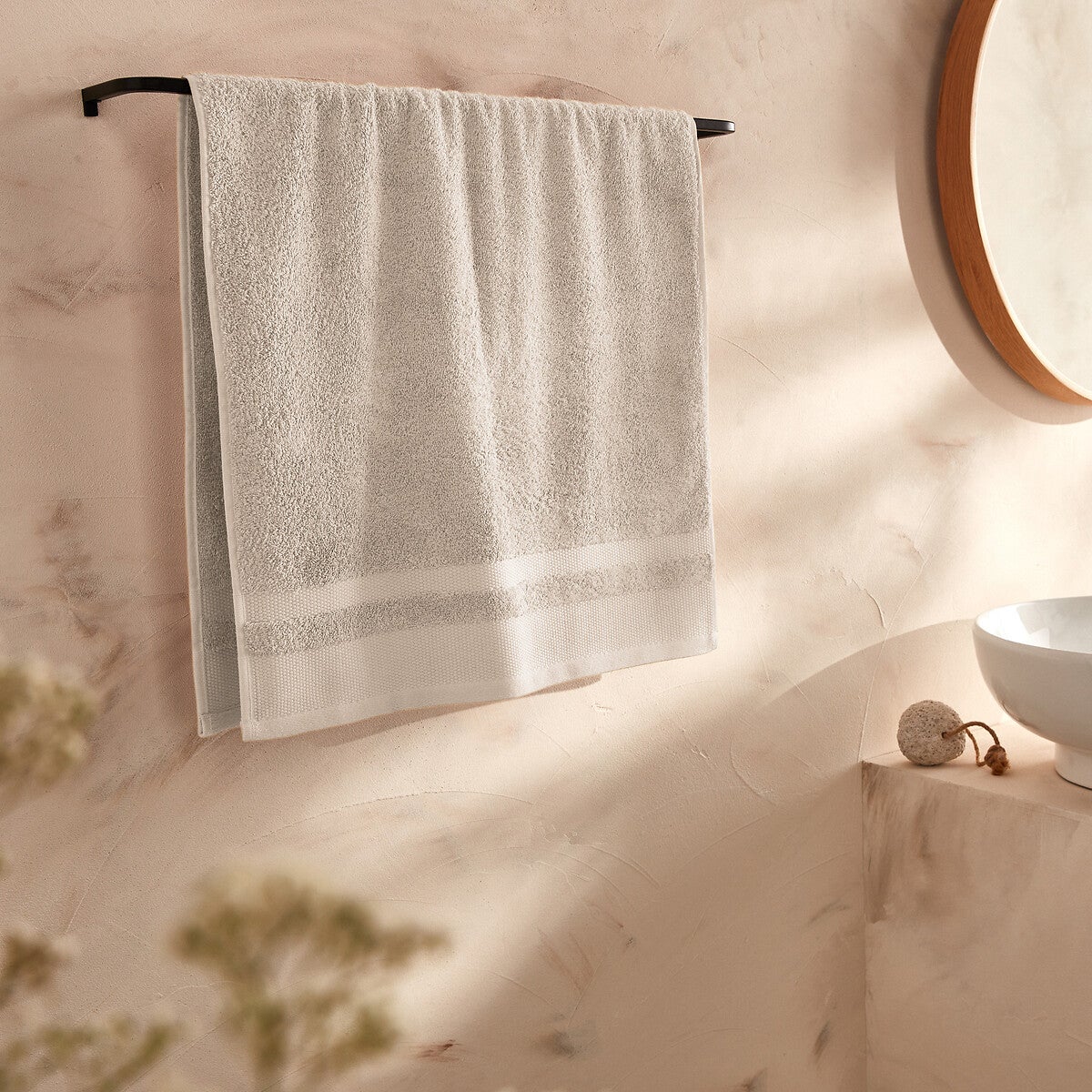 Kaki foncé -Éponge de bain douche exfoliante pour le corps, 1 pièce