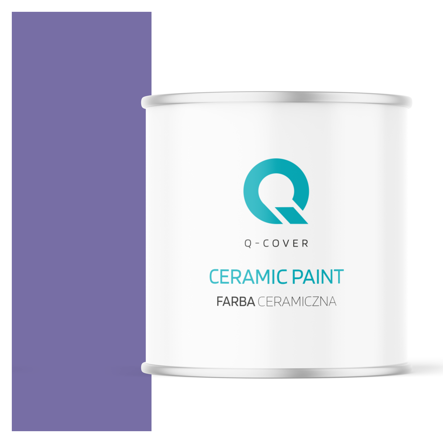 Farba Ceramiczna Do Ścian i Sufitów Q-Cover Śliwkowy H2618 Głęboki Mat 2L
