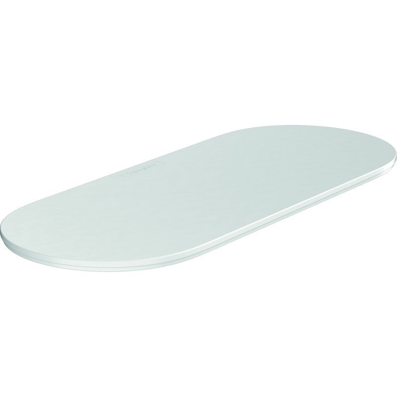 Hansgrohe WallStoris - Coperchio per cestino portaoggetti 25cm, organizer bagno, accessori bagno senza forare, bianco opaco, 27925700