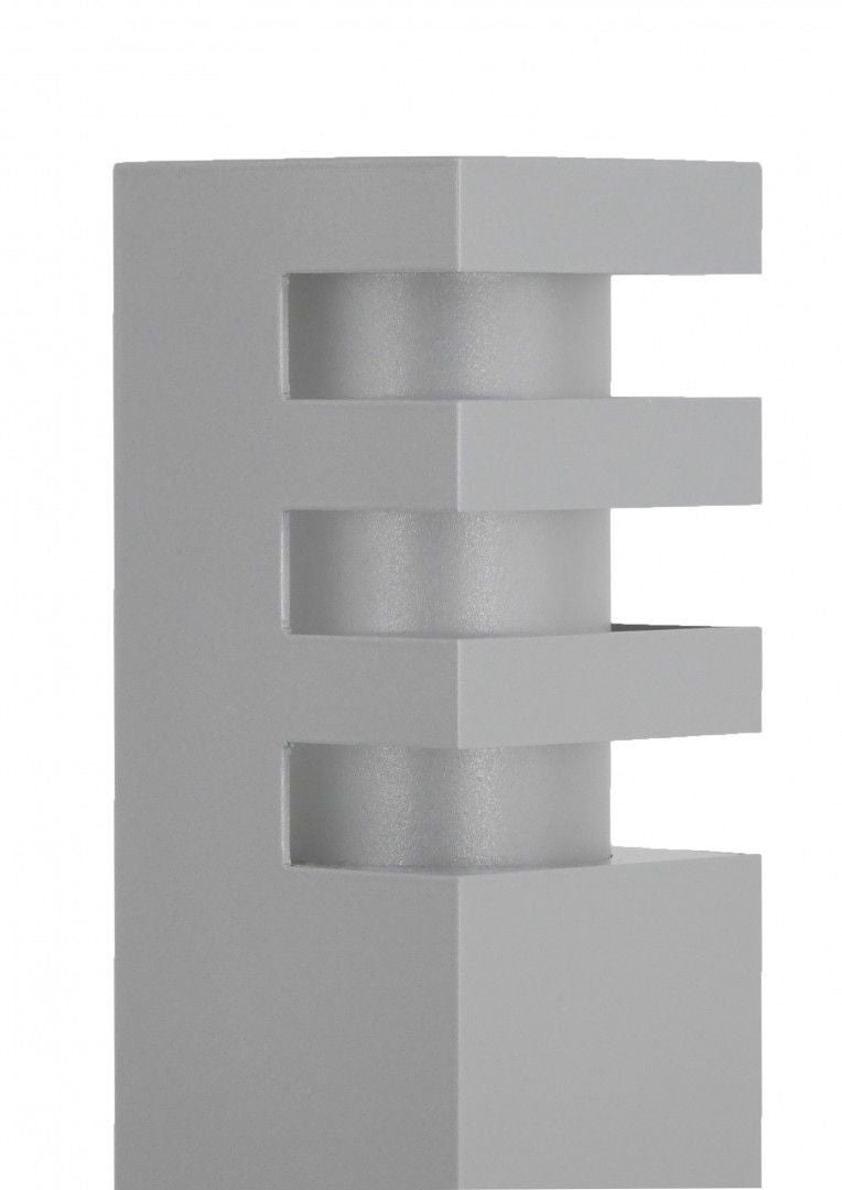 Lampa ogrodowa stojąca Rado srebrna 1xE27x18W IP54 wym: 75 x 8 x 8 cm aluminium SU-MA