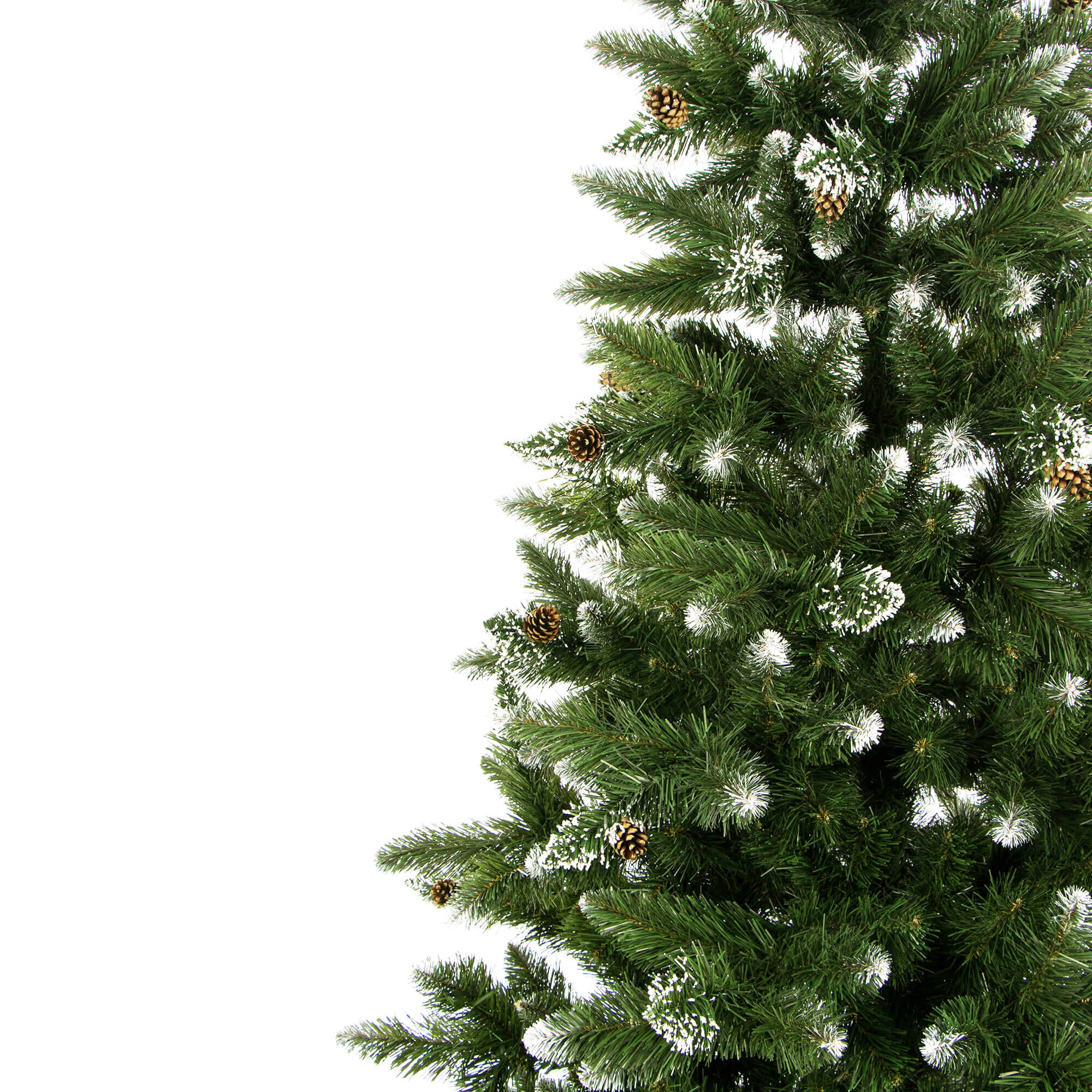 Arbre de Noël artificiel Springos, pin Diamant, 120 cm, PVC, effet ...