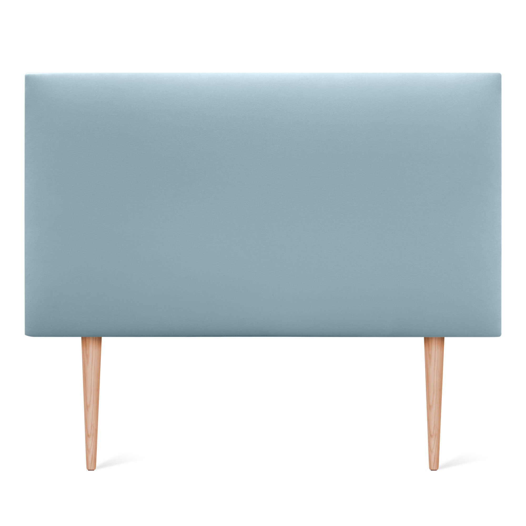 DHOME Cabecero de Polipiel Liso y con Patas cabeceros Cabezal tapizado Cama (Polipiel Celeste, 110cm (Camas 80/90/105)) - 3