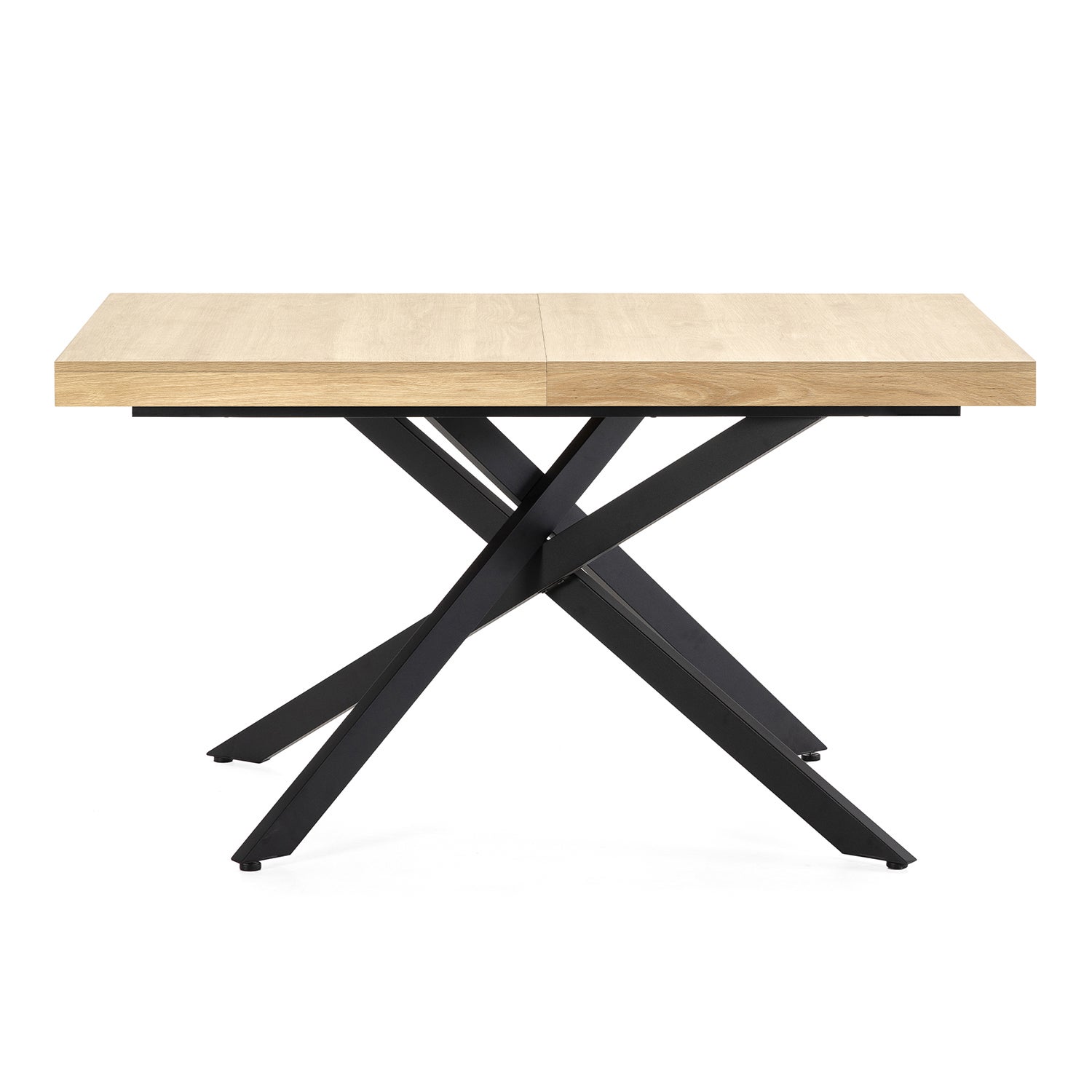 Table de salle à manger extensible Palermo couleur chêne, 140-180 cm - 5