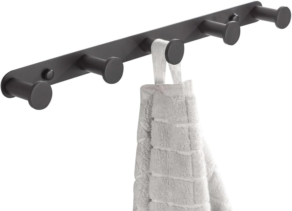 5 pièces Home Patère à Crochets pour Peignoir Salle de Bain WC Porte Manteau Serviette Chapeau en Acier Inoxydable Multi-Choix | Leroy Merlin