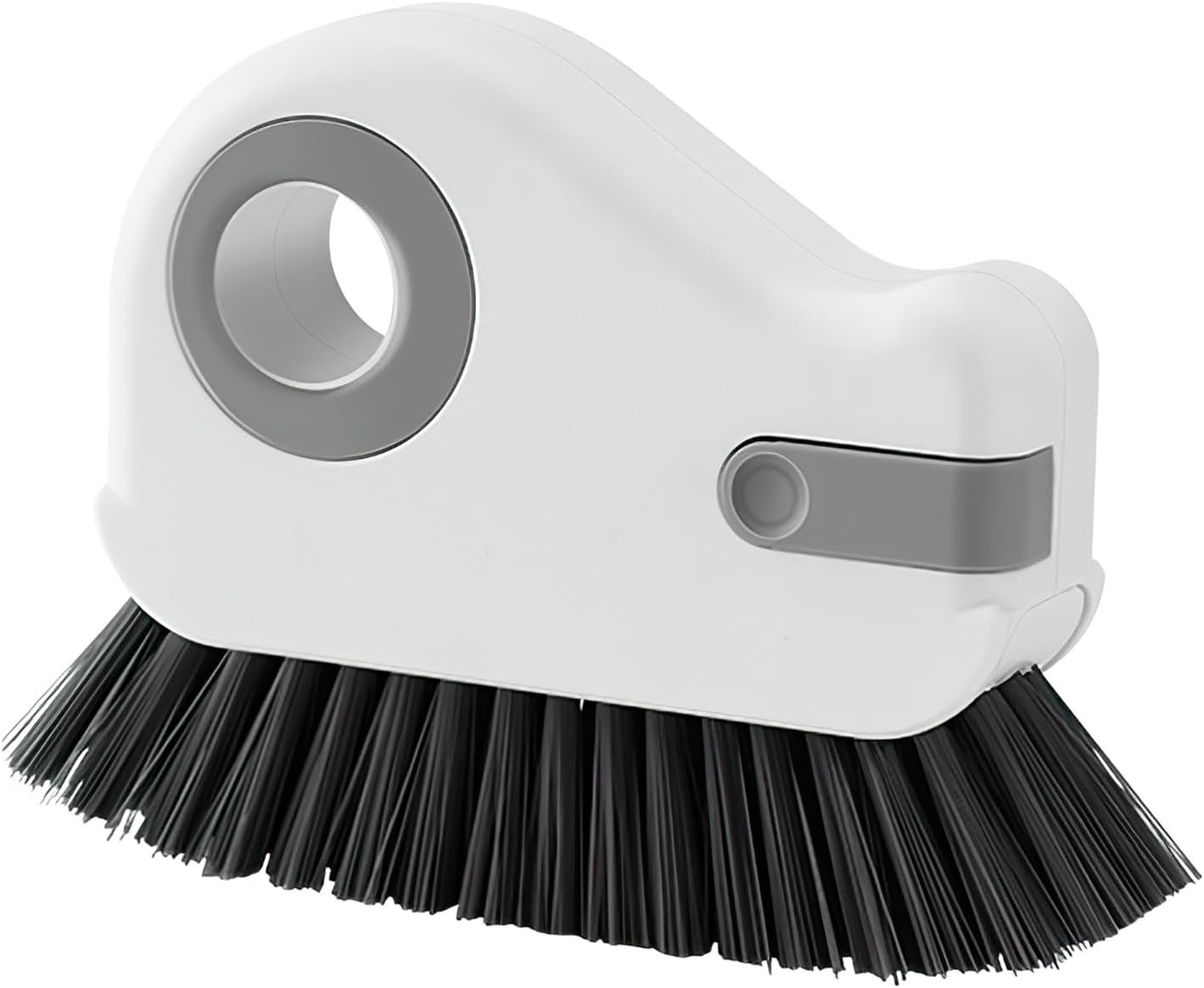Szczotka czyszcząca 2 w 1 do fug i ram okiennych, wielofunkcyjna szczotka czyszcząca, HENGBIRD, szara, PET, plastik