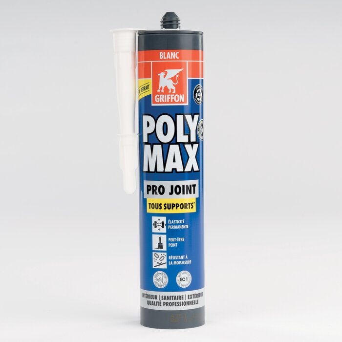 Mastic d'étanchéité - Polymax Pro - GRIFFON - 280 ml - Blanc - 3