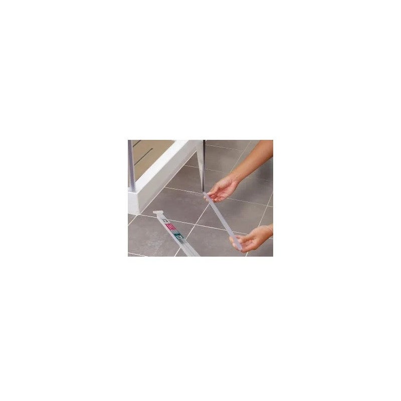 Joint tubulaire pour bas de porte de douche ou côté de porte de douche 5 à 8mm - 1 mètre - 2