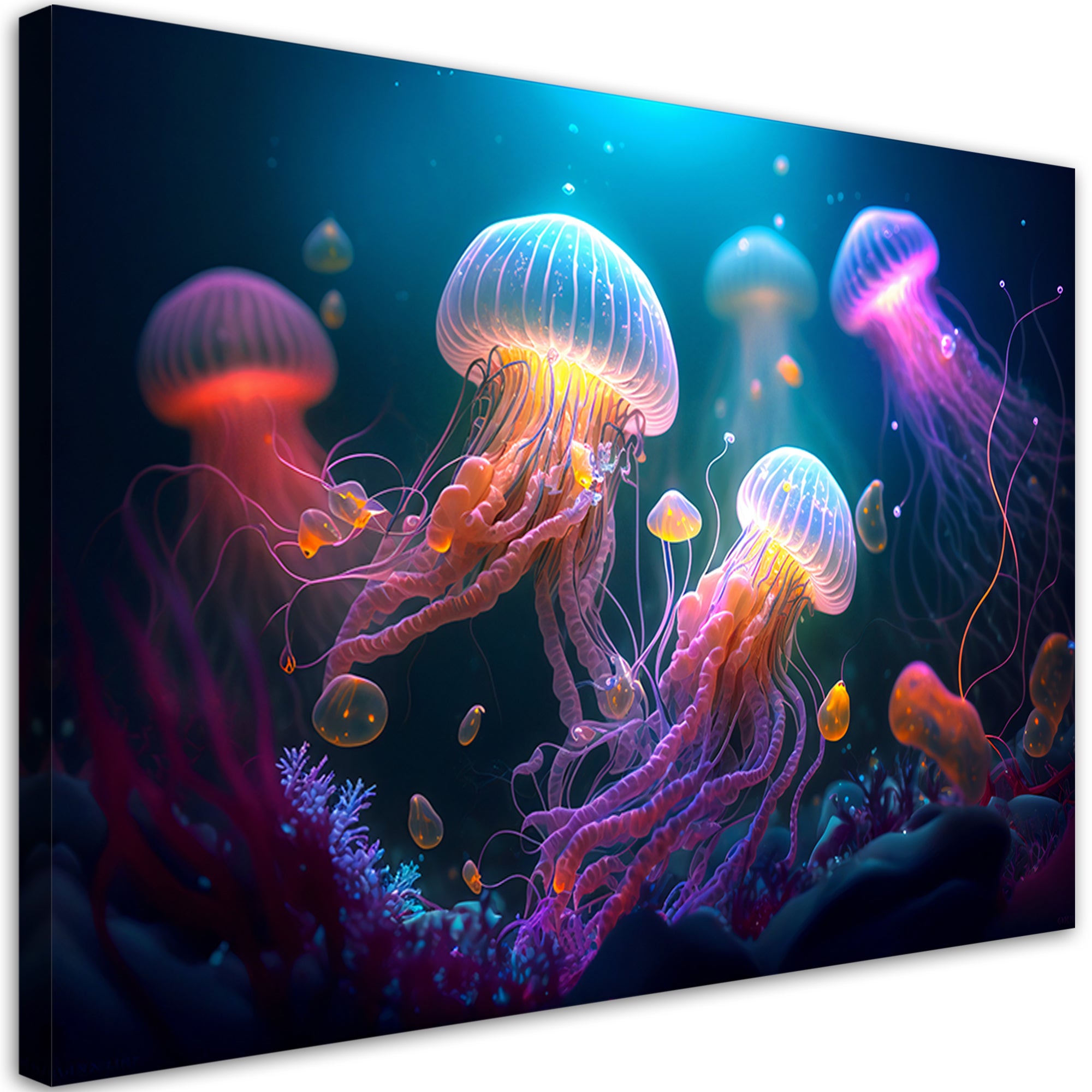 Obraz, Meduza Neon Abstrakcja 120x80