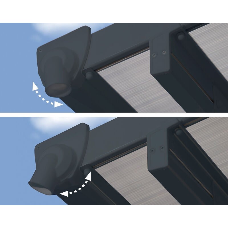 Pergola Anthracite en Aluminium 28.5 m² - 6