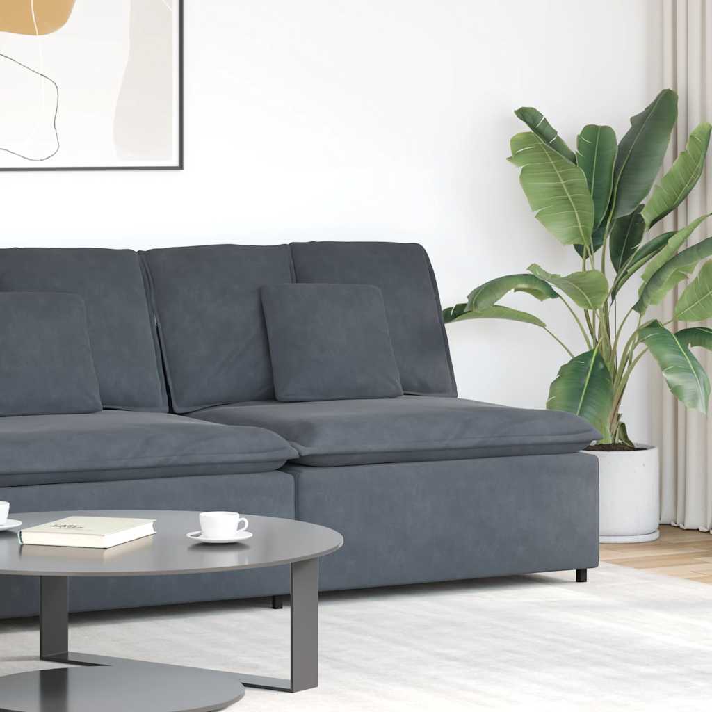 Módulo central de sofá modular cojines gris oscuro 100 cm | Leroy Merlin