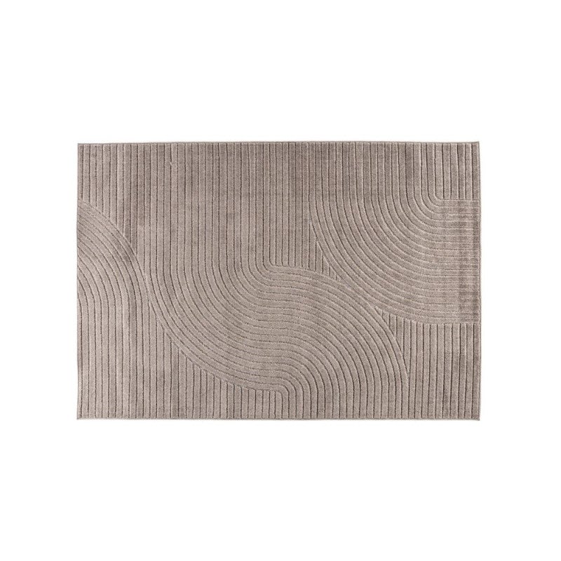 Tapis Beige Et Doré/or Moderne Motifs Géométriques Abstraits 280x370cm   Toutapis Venezia 9968 Dore 280x370