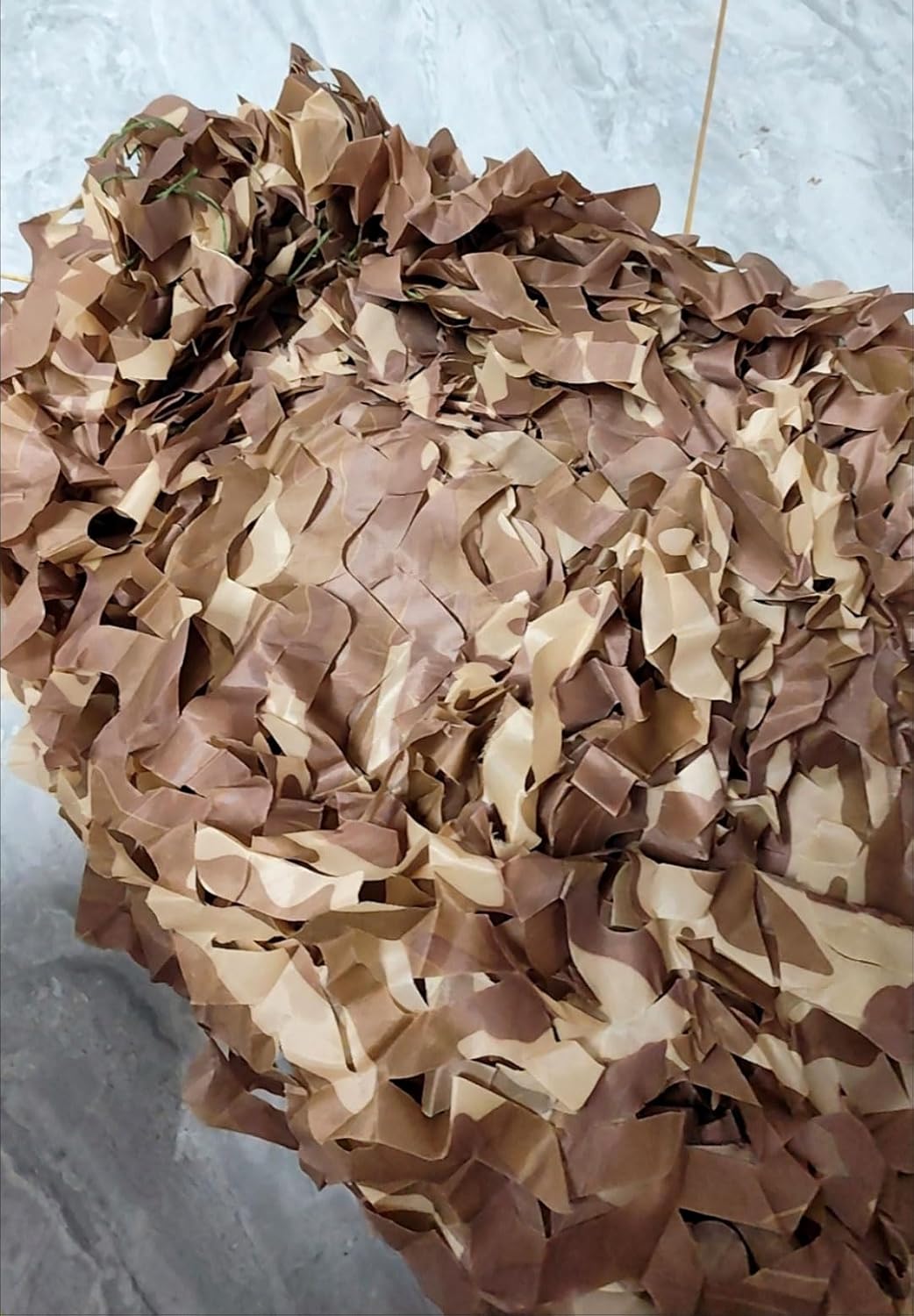 Filet De Camouflage Sable - 1,5x4m Filet Camouflage Renforcé - Crème Solaire, Militaire,Camping,Chasse,Armée,Décoration,D'ombrage,Léger Et Durable - 4