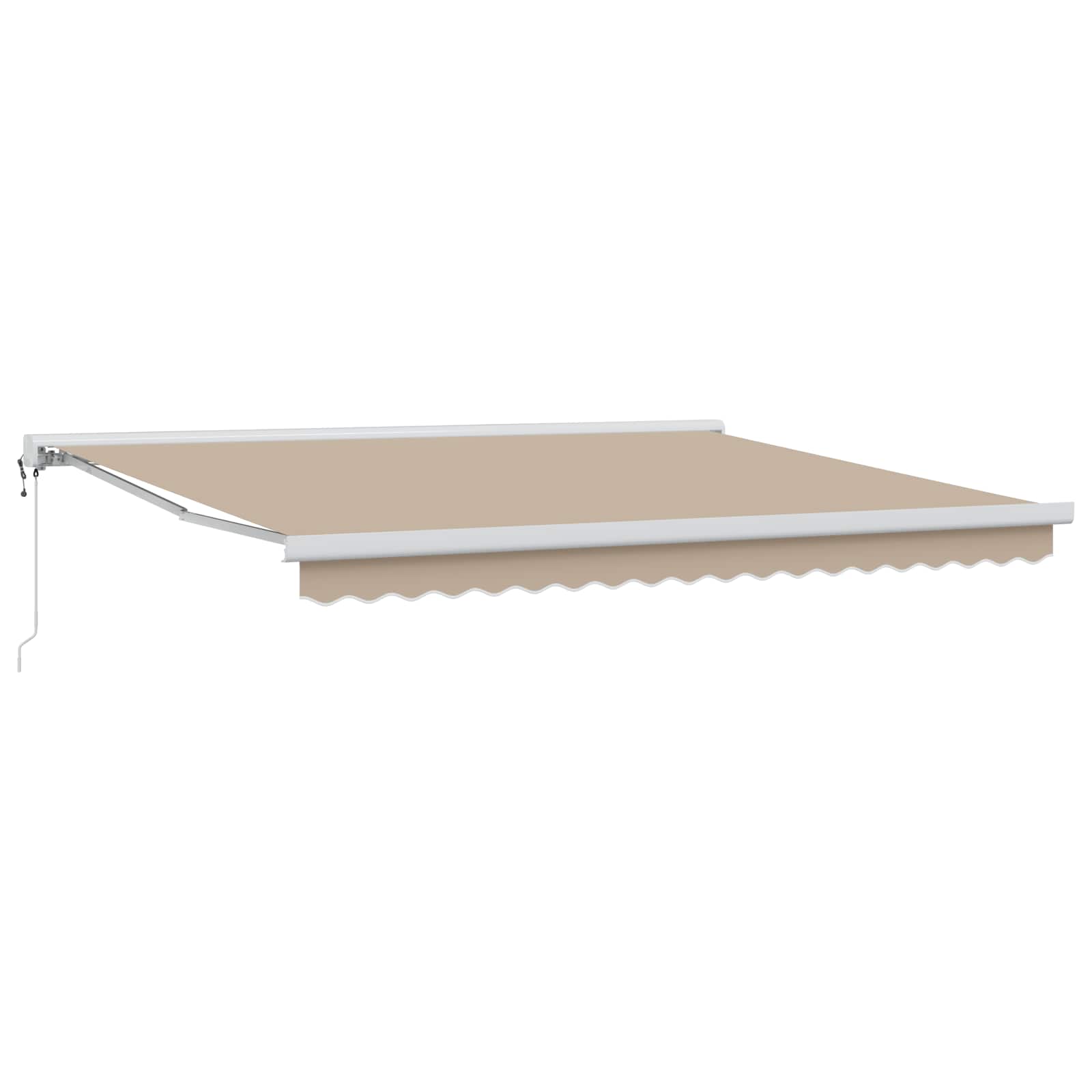 Markiza zwijana Beżowy 400 × 300 cm Tkanina i Metal vidaXL