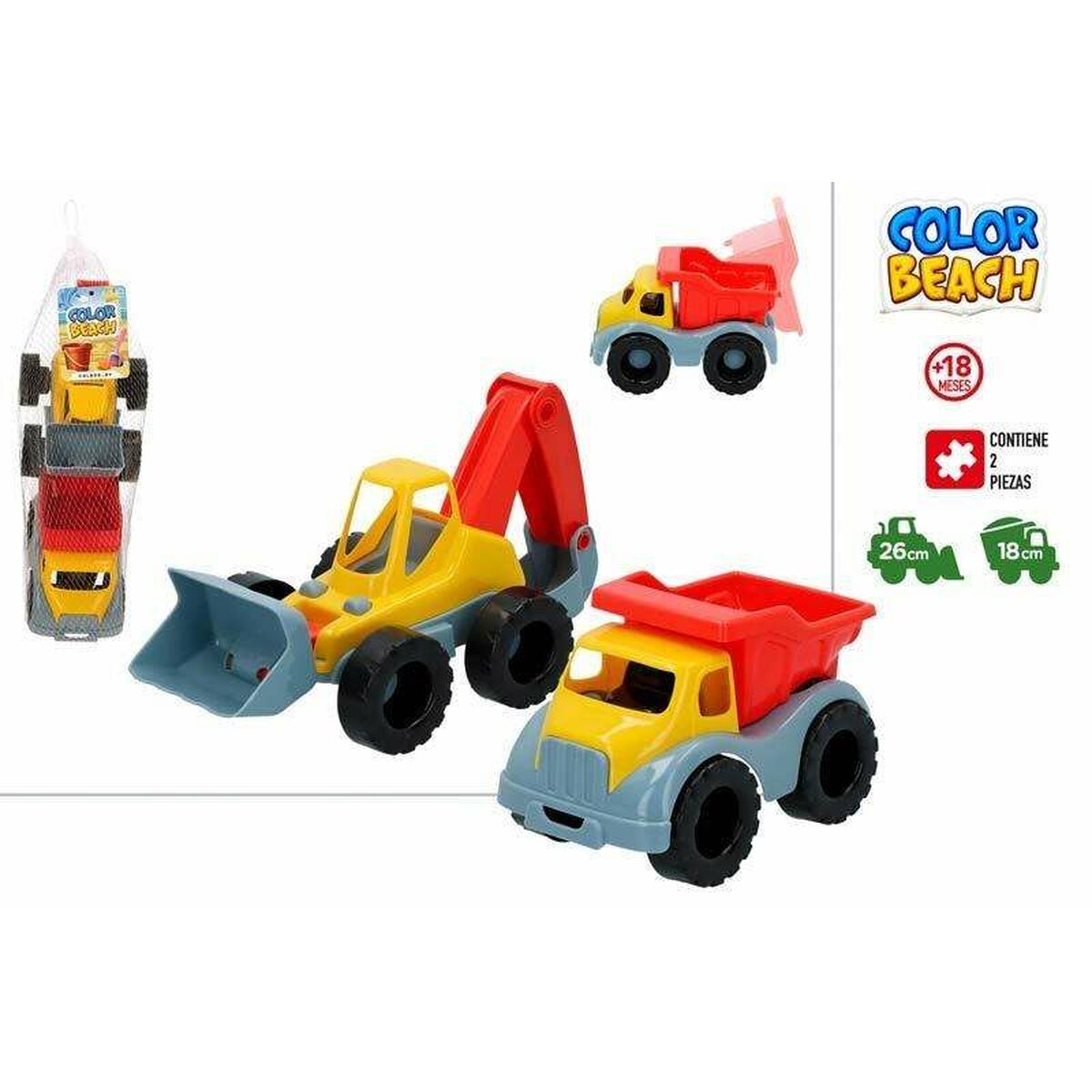 Kit De Jouets De Plage Pour Enfants - Camion Basculant Avec Seau, Pelle, Râteau Et Moules à Sable