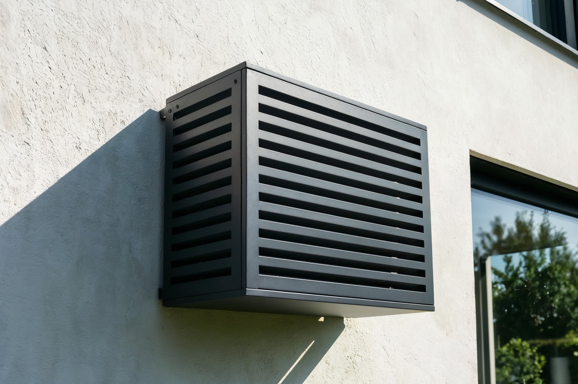 Obudowa Klimatyzatora I Pompy Ciepła ANETO Aluminium Szary z Dolny Panel - Rozmiar S