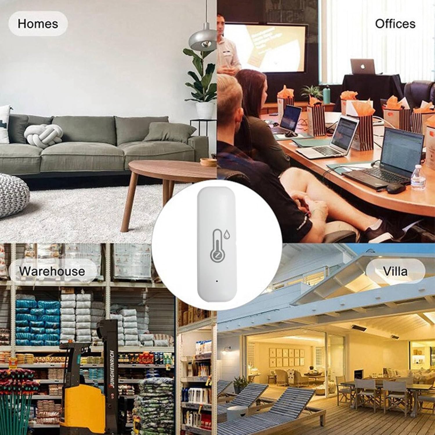 Capteur intelligent de température et d'humidité Tuya Zigbee pour extérieur, étanche IP65, pour jardin et extérieur, pour terrasse ou balcon - 7