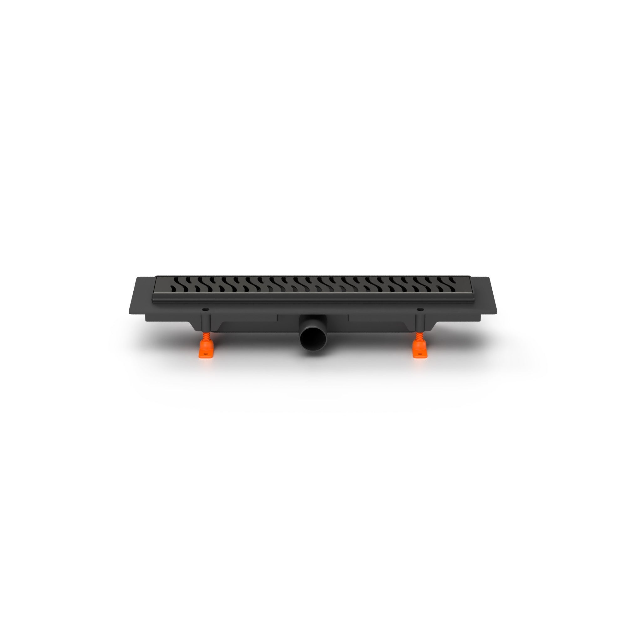 Rigola de dus neagra MCH Harmony cu gratar din otel inoxidabil 550 mm, mata