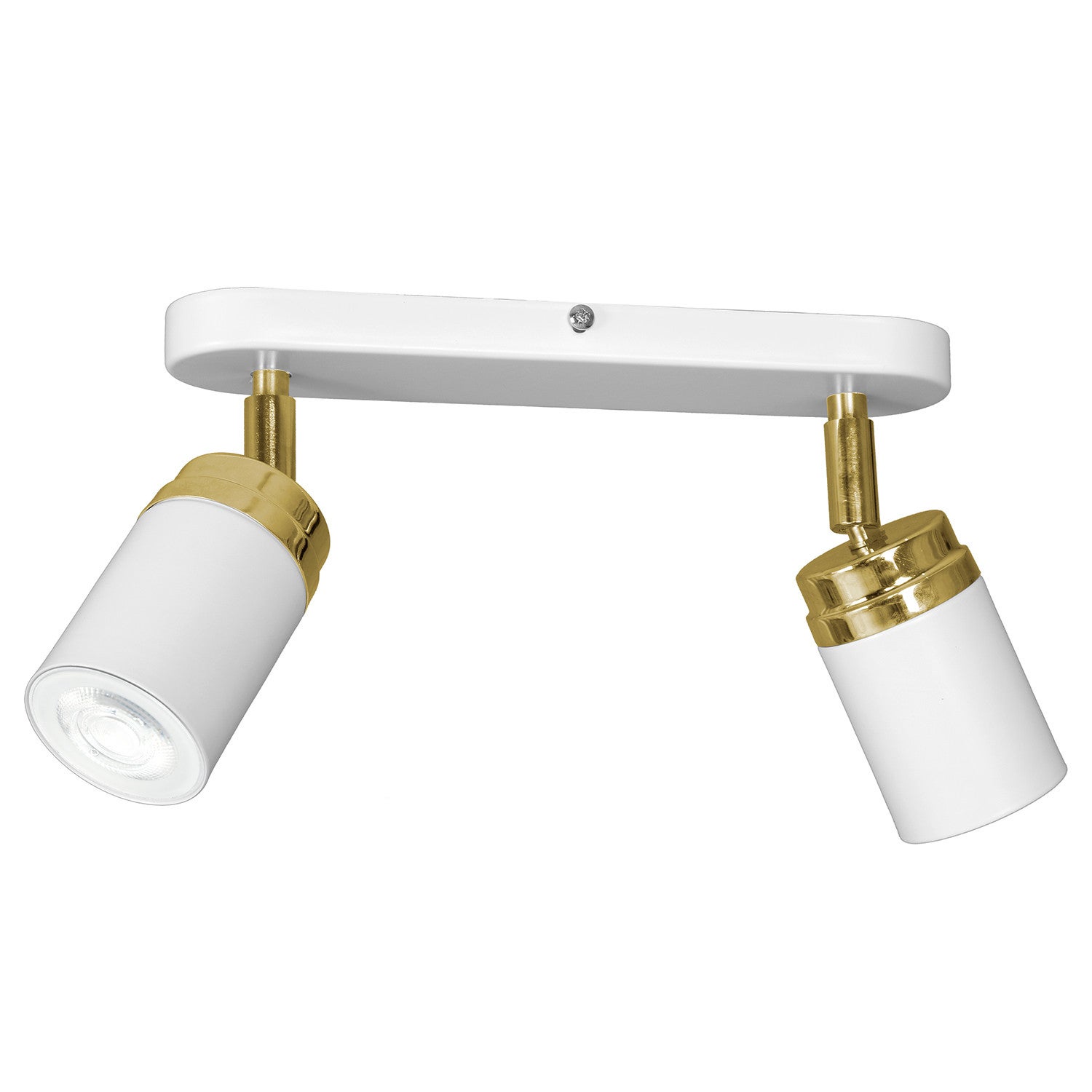 Lampa sufitowa Reno biały mat-złoty połysk 2xGU10x15W metal wym:17x26x6cm IP20 Luminex