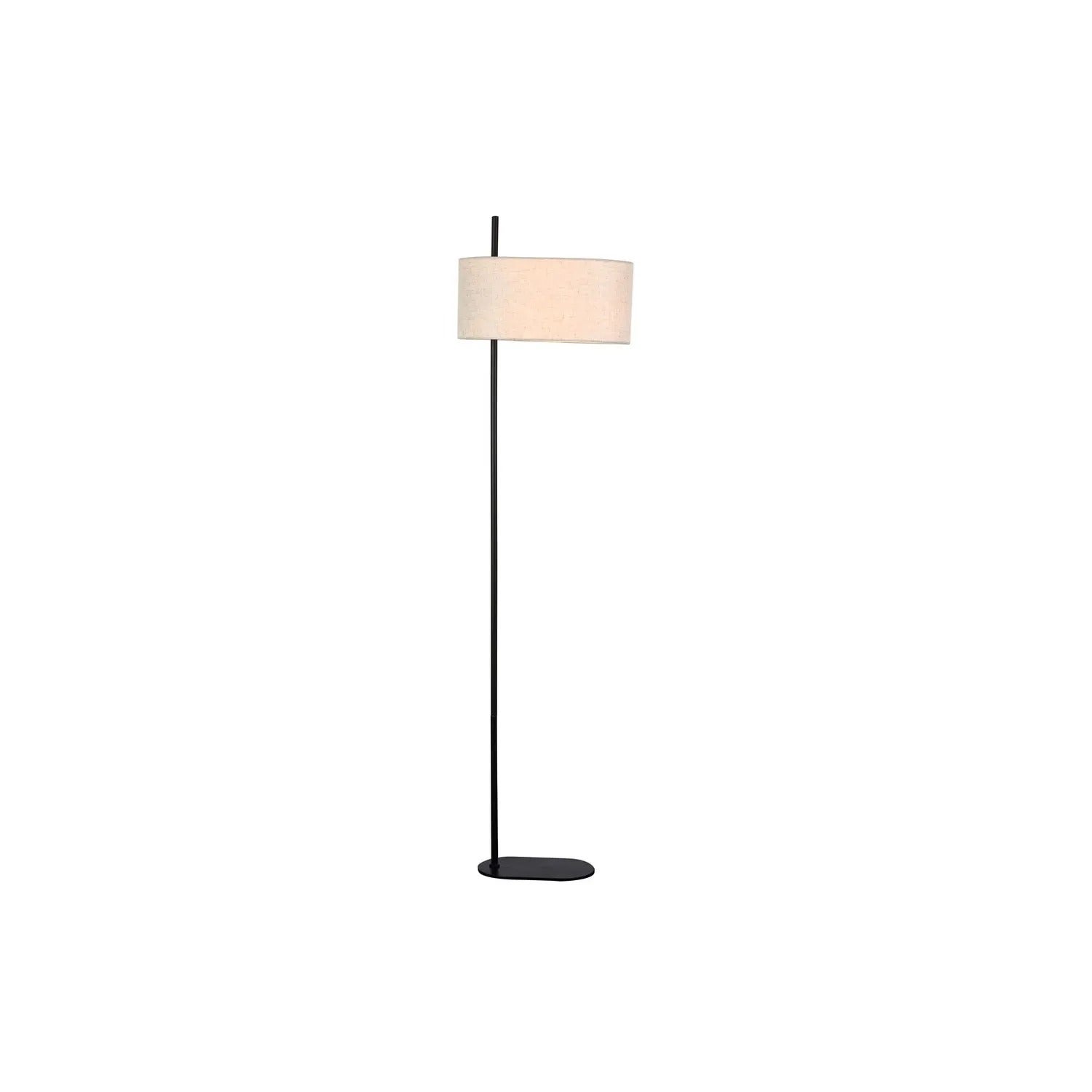 Lampa podłogowa stojąca Narmin czarny mat beż 1xE27x40W wym: 152 x 40 x 40 cm metal Rabalux