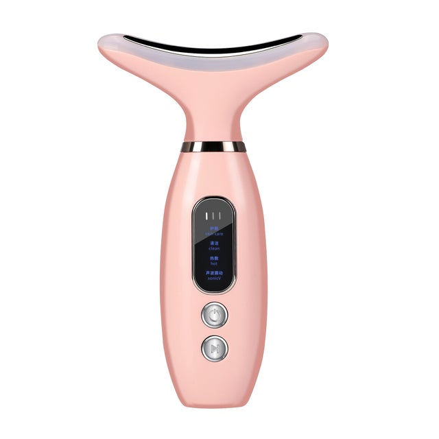 Massageador facial, lifting de 45°C com 4 modos, dispositivo antirrugas, massageador facial de beleza LED, dispositivo facial para mulheres e homen