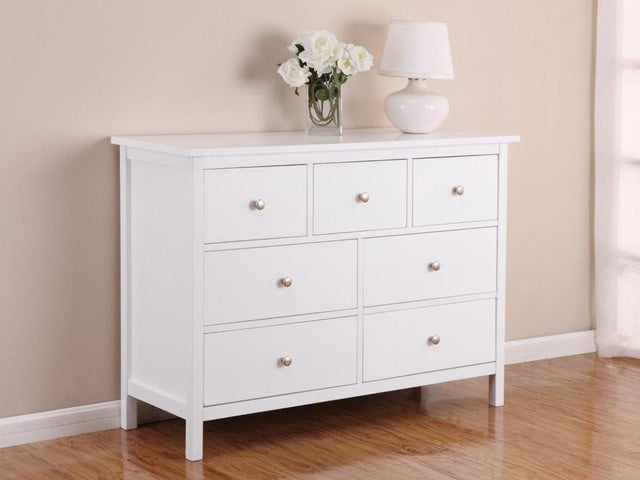 Comodino Cassettiera Mobile Bianco/Acero - Con Ruote, Piano Ribaltabile E 2 Cassetti, 50x40x46 Cm