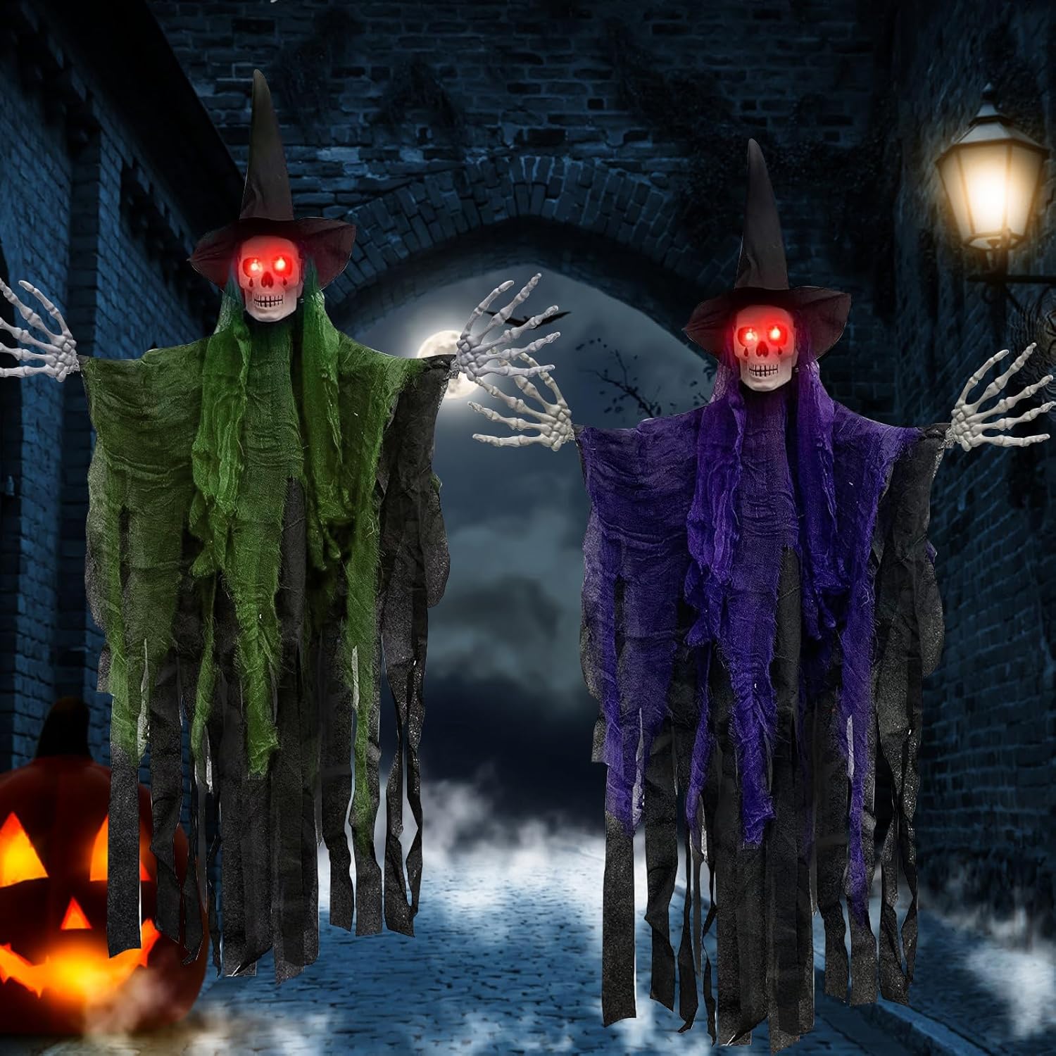 Halloweenowe dekoracje czarownic, Halloweenowe dekoracje szkieletów do powieszenia, Halloweenowe dekoracje wnętrz, dekoracje duchów