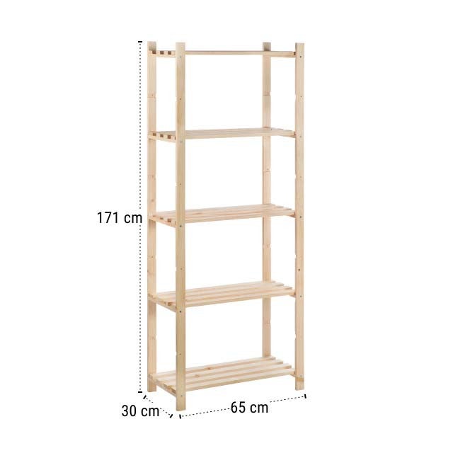 Etagère en kit profondeur 30 cm Natura 5 tablettes Astigarraga - 2