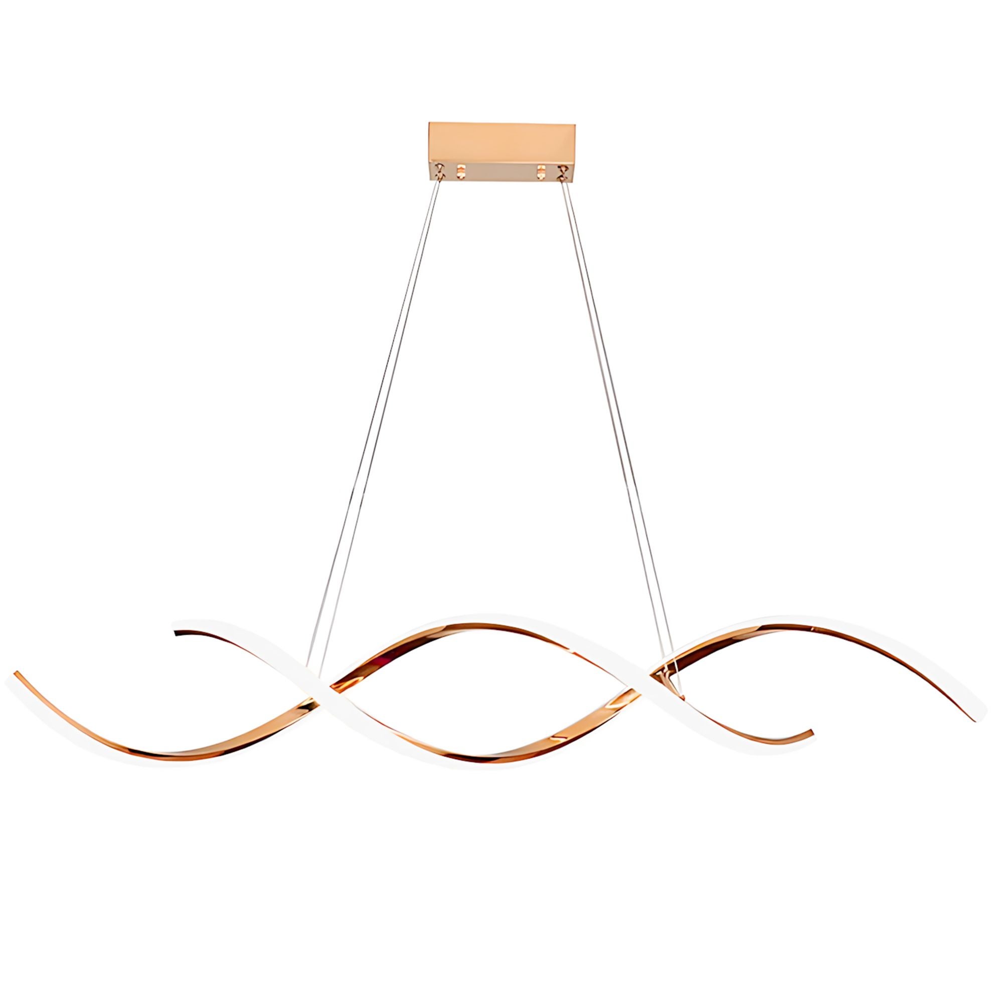 Lampa Sufitowa Wisząca Led Toolight Lhj021-Cp Różowe Złoto