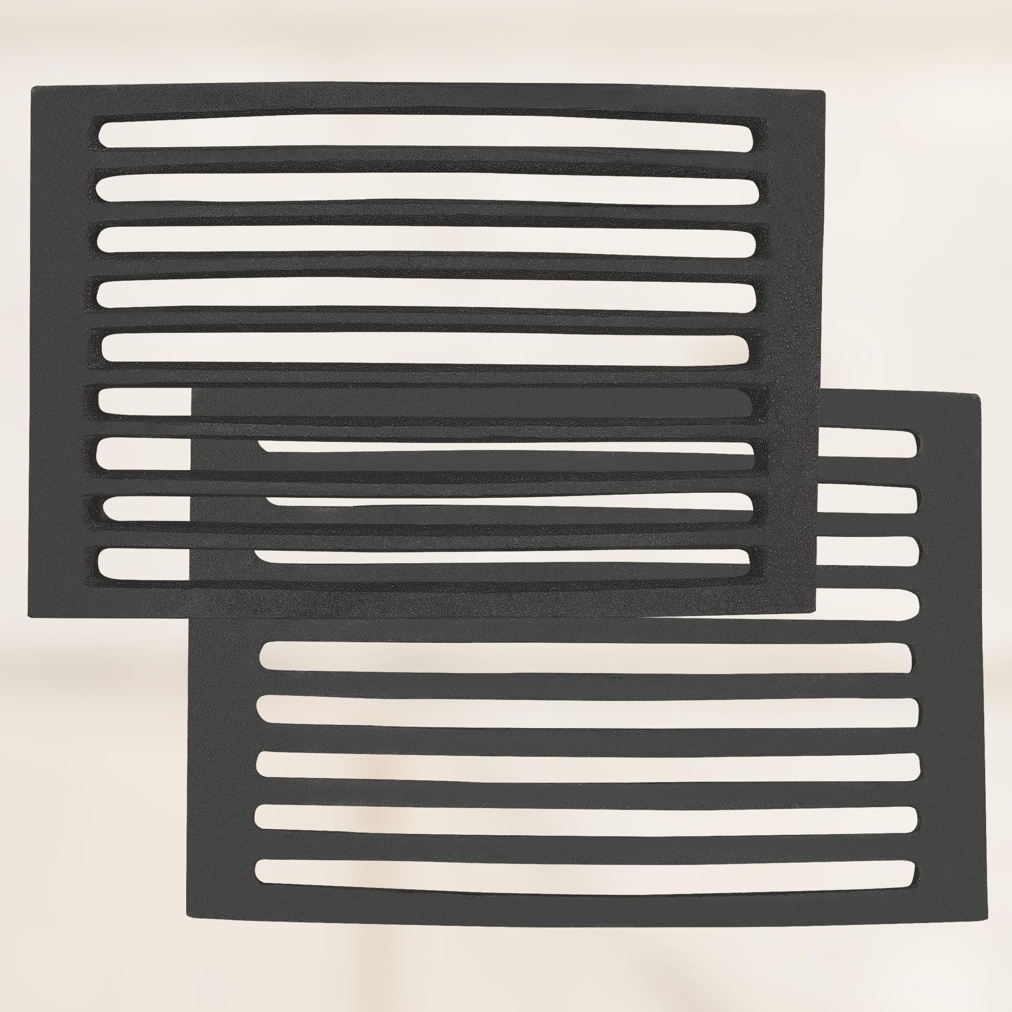 Grille de Cheminée en fonte 30 x 20,5 cm - Grille en fonte carrée - Résiste aux températures élevées - KOTARBAU - 6