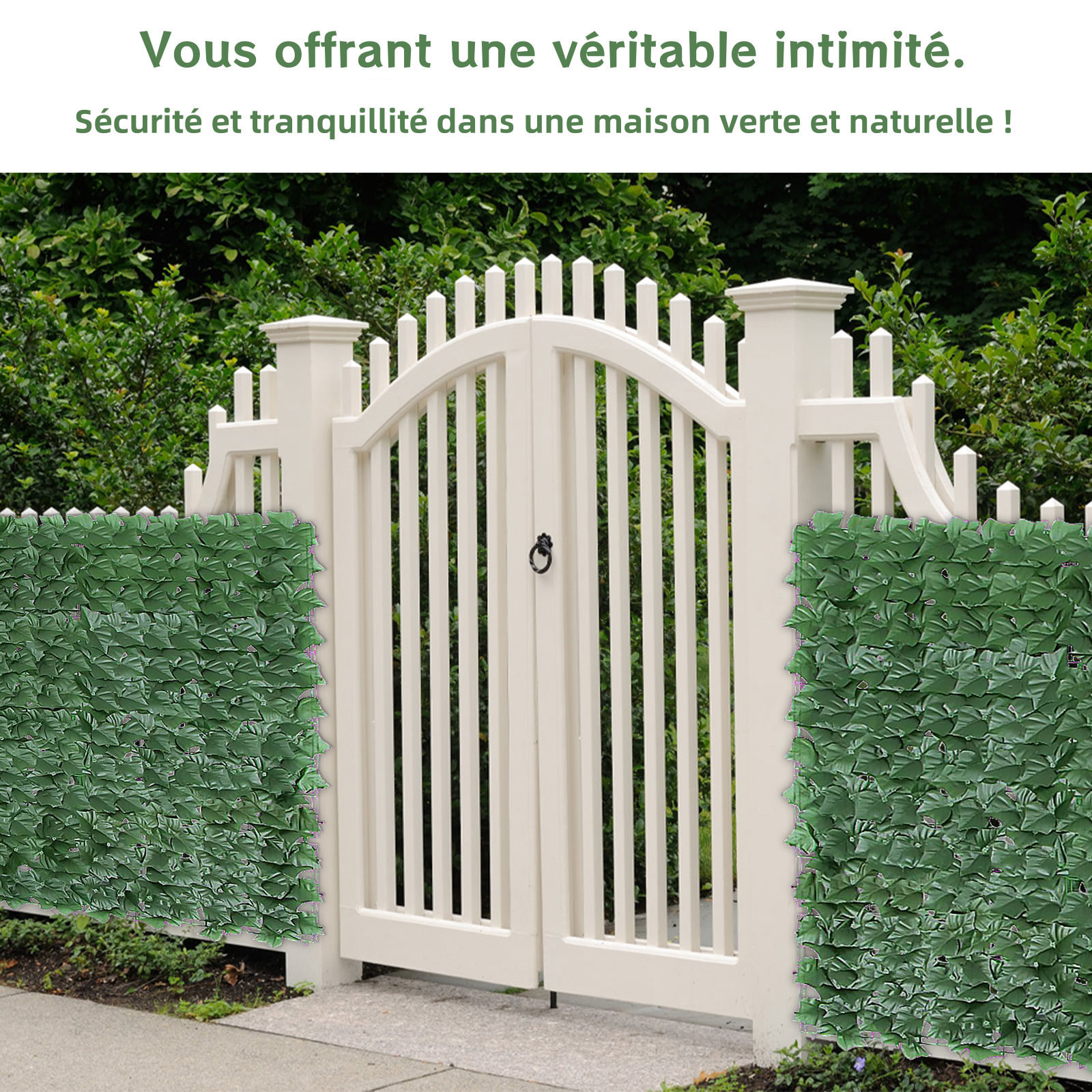 Haie Artificielle/brise Vue Pour Balcon, Aspect Sapin, 300x150cm - Clôture - Palissade