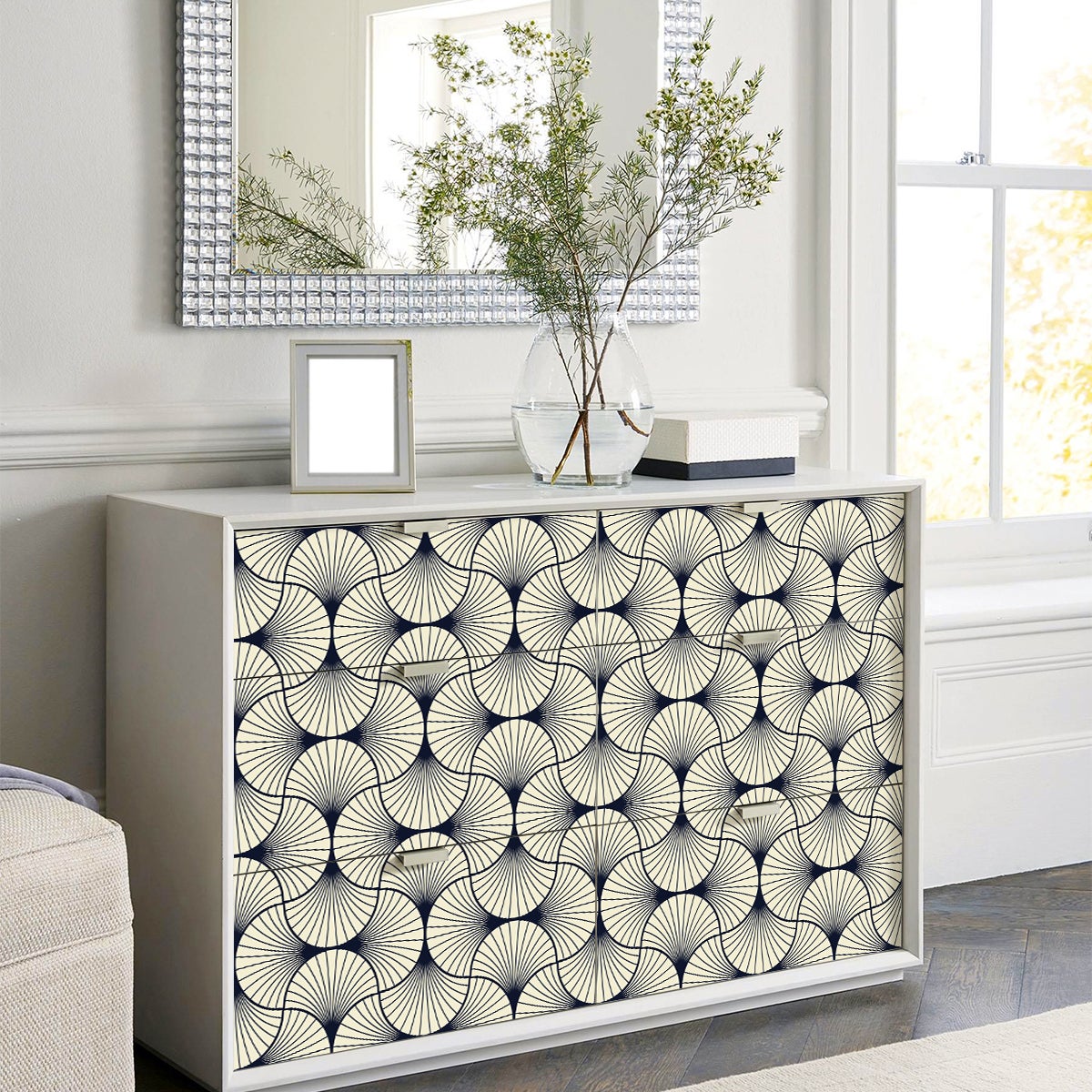 Vinilo muebles escandinavos hervin - adhesivo de pared - revestimiento sticker mural decorativo - 60x90cm