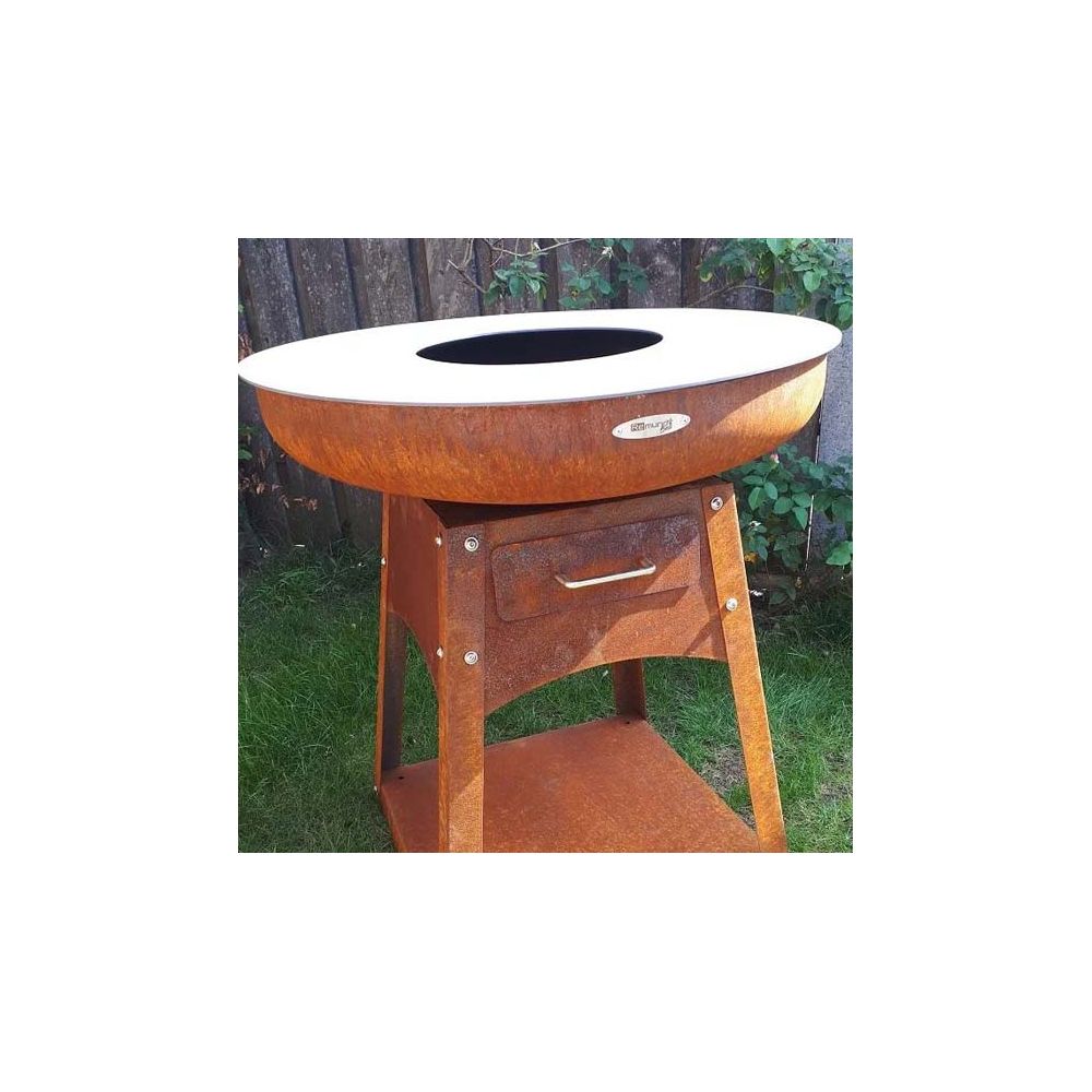 Barbecue brasero en acier Zelos Hauteur 71 cm Diamètre 62 cm Remundi - 8