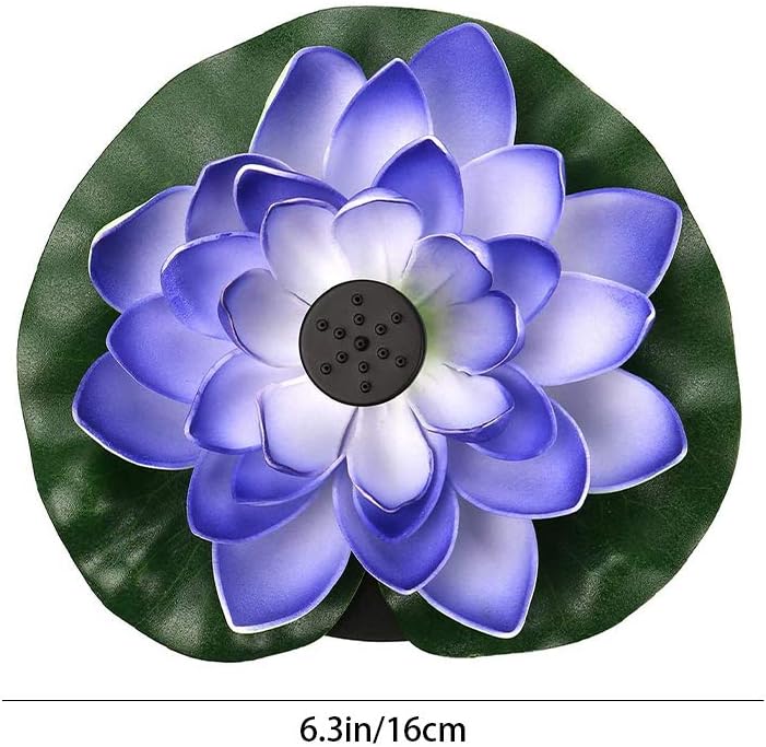 Pompe Solaire, Fontaine d'eau Jardin, Fontaine solaire artificielle flottante Lotus Solaire Fontaine Pompe pour étang Jardins Aquariums Piscines Décor - 2